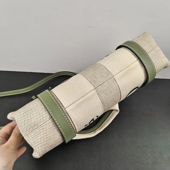 Chloe Woody Mini Canvas & Leather Tote - Picture 4 of 8